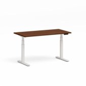 Adjustable Height Table Thor White/ Brown L