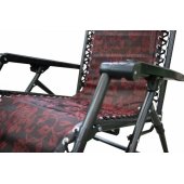 Lounge Chair Brown/ Red