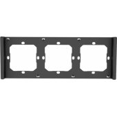 Frame for 3 M5-80 smart wall switches black