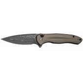 CIVIVI Button Lock Kitefin Damast Grey