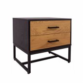 Nightstand AMSTERDAM 50x40x50cm wood/ black