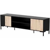 MERCI 180x40x53.5cm Black/ Oak Artisan