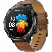GT21-4 Black + Brown Eco Leather Band