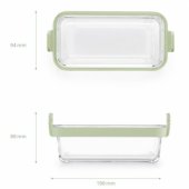 Air fryer Dual Glass Dishes Set of 2 - Transparent