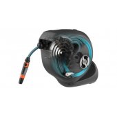Wall-Mounted Hose Box RollUp S, 15 meters, hose reel (grey/ tur