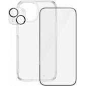 "D3O Hardcase + Screen Protector UWF + Lens iPhone 15" Transparent
