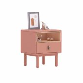 Nightstand IRIS 48x40x55cm, pink