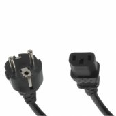 "Power cable 220 EU to C13" Black