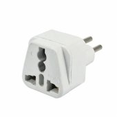 Charging adapter USA/ UK/ CN to EUR White