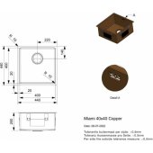 Miami 40x40 Coopper