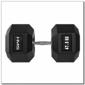 Dumbbell 47.5 kg HMS HEX-PRO 47.5