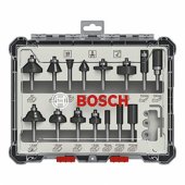 Cutter set 15 pcs Mixed 6mm shank - 2607017471