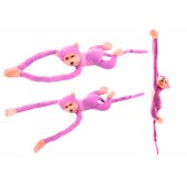 Plush Monkey Mascot with Sound, Pink 80 cm