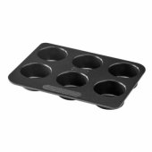 6 cupcake tin Ø6.5cm Magic