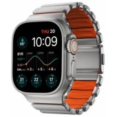 Stratos Band Apple Watch 49mm Naturalny Titanium-Ultra Orange FKM