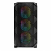MK3 RGB tower case black, tempered glass