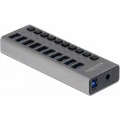 63670 External 5 Gbps USB Hub with 10 Ports + Switch