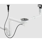 Siphon with bottom valve and overflow kit D16-11 Hans