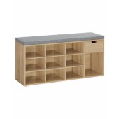 Bench with shoe rack 104x48x30cm