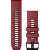 26mm QuickFit Silicone Strap Marsala/ Graphite