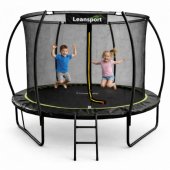 Garden Trampoline with Inner Net Black/ Green 183cm