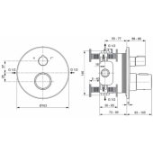 Ceratherm T100 Thermostat Chrome