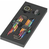 Wera 9740 foam insert L-key set 1, 20 pieces, screwdriver black/ grey,