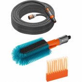 GARDENA Cleansystem bicycle washing set, washing brush (grey/ turquoise