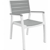 Harmony Armchair White/ Light Grey
