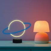 SNL38BLT LED lamp Light decoration Planeta blue/ white