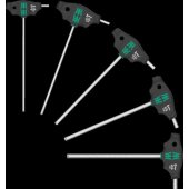 Wera 454/ 5 HF SHK Set 1 T-handle screwdriver, 5 pieces (black/ green, w