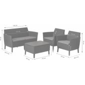 Salemo Set Grey