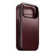 Modern Leather Folio iPhone 17 Pro Burgundy Horween