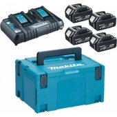 Makita Zestaw zasilający 18V MAKPAC (4*BL1850+DC18RD)