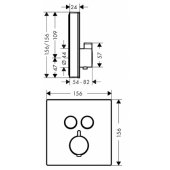 ShowerSelect (HG15738600) Black/ Chrome