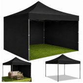 Garden Tent Express Catering Pavilion Black 3x3M