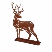 DECORATION DEER RUST 38X10X46.8CM
