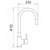 Pyramis Flessi standing kitchen faucet sand beige (090938101)