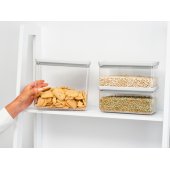 TASTY+ Stackable Canister Set of 3 - 1,5l & 3,5l Light Grey