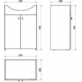 S509-041 60cm White