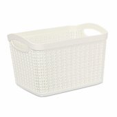 Basket 3.3L KNIT White 21x16x14cm