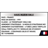 COBI Sous-Marin SNLE Ballistic Missile Submarine Building Block Set