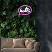 SNL08PKT Style Neon Lights HELLO Pink/ White