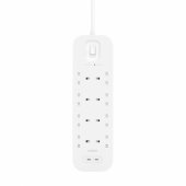 Connect White 8 AC outlet(s) 2 m