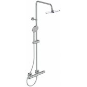 Ceratherm T50 Shower system with exposed thermostatic mixer Chrome