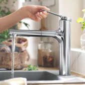 Zesis 160 with pull-out spray 2jet Chrome
