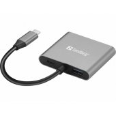 136-44 USB-C Dock 2xHDMI+USB+PD