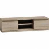 Topeshop Nowoczesny stolik szafka rtv lcd 140cm dąb sonoma