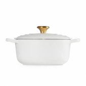 Cast iron pot round Ø24cm / 4.2L white