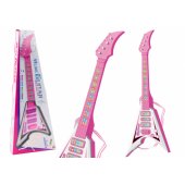 Electric Guitar For Kids Lights Melodies Pink